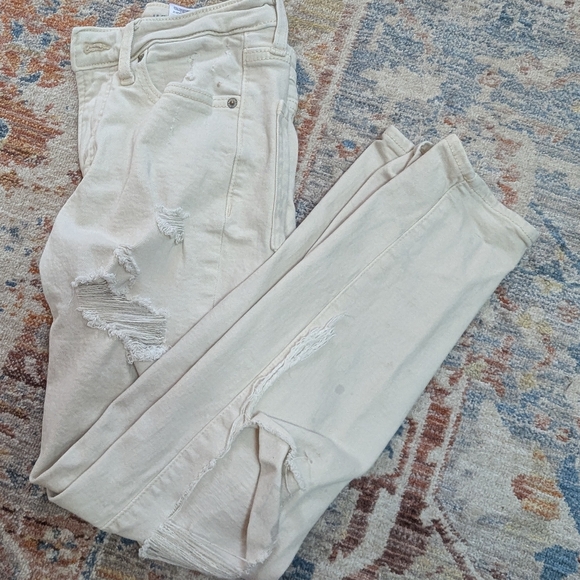 Old Navy Denim - Old Navy Cream Boyfriend Jeans